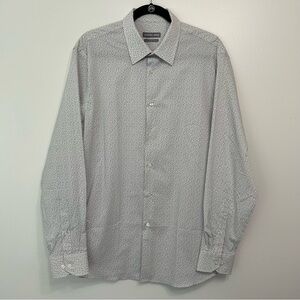 Geoffrey Beene Slim Fit Flex Collar Dress Shirt Sz 34/35 Neck 16 1/2